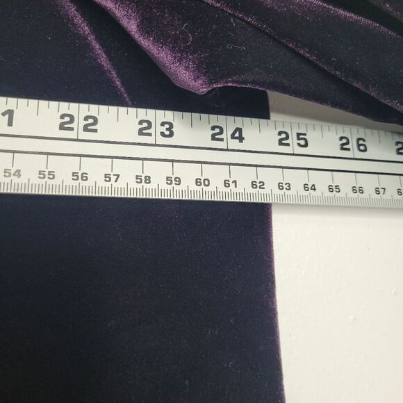Susan Graver dark purple velvet sequin trim modest top size 1x - Picture 6 of 7